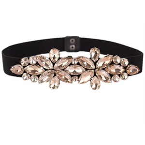 เข็มขัดแฟชั่นผู้หญิง M348941BF ดีไซน์หรูหราสไตล์ตะวันตก ทำจากหนังแท้ ยืดหยุ่น<span class=keywords><strong>ได้</strong></span> ประดับด้วยคริสตัล - Product Image 3