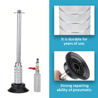 Kit d'outils de débosselage pneumatique robuste VEROGO avec marteau à inertie et 3 ventouses, garantie 1 an, construction métallique