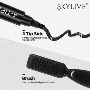 Produits chauds Barbe Moustache Mâle Barbe Stylo De Remplissage Noir <span class=keywords><strong>Crayon</strong></span> De Remplissage Plus Plein Barbe Stylo De Remplissage Cadeaux De Noël - Product Image 3