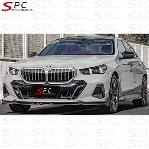 SPC G60 Dry Carbpn Fiber Front Lip Chin pour BMW G60 2024 + Prepreg Carbon Fiber Front Lower Spoiler pour BMW All New 5 Series - Product Image 6