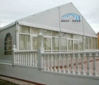12x20m 12x25m tentes de luxe pour réfugiés cassette plancher hall remorque tente pour cérémonie luxe glamping tente de mariage blanche