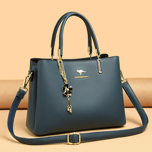 Sac fourre-tout pour femme en cuir PU, grande capacité, imperméable, écologique, tendance, luxe, sac messager en cuir de vachette souple de haute qualité - Product Image 5