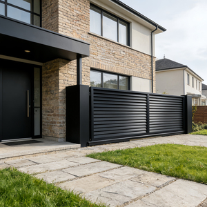 <span class=keywords><strong>Portail</strong></span> <span class=keywords><strong>Coulissant</strong></span> <span class=keywords><strong>Motorisé</strong></span> en Aluminium pour Villa, Entrée Principale, Allée, Système d'Ouverture Automatique Télécommandé, Clôture de Jardin de Luxe - Product Image 2