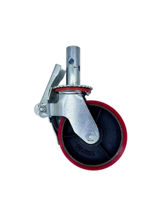 Hochwertige 700kg schwere 8-Zoll-<span class=keywords><strong>6</strong></span>-Zoll-Nylon-Gummigerüst Abschließbares Rad Polyurethan-Lenk rollen für Gerüste - Product Image 2