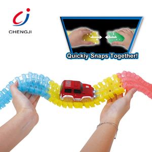 <span class=keywords><strong>Pistas</strong></span> De Juguete De luz LED eléctrica para coche De carreras De pista De carrera luminosa carril De la pista De carreras De ranura Coche - Product Image 3