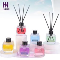 Diffuseur de parfum de haute qualité 120 ml en verre teinté, formule aux huiles essentielles naturelles, désodorisant d'ambiance