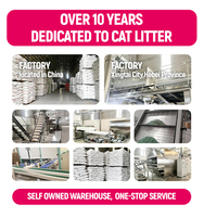 Litière pour chat biodégradable rapide à base de manioc et de tapioca, granulés fins 1-8mm, forte agglomération, contrôle des odeurs, absorption rapide, faible odeur, pour pelle rigide