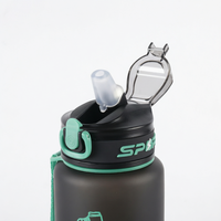 Bouteille d'eau sport pour enfants 800 ml avec paille, couvercle anti-fuite, écologique, pour l'école, les activités de plein air, la randonnée et le camping