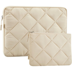 Funda para portátil hinchada de 13 pulgadas y 14 pulgadas, funda de transporte acolchada para portátil para <span class=keywords><strong>mujer</strong></span>, funda para <span class=keywords><strong>ordenador</strong></span> con bolsa de accesorios - Product Image 1