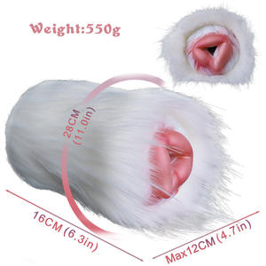 Alien-förmiger Flugzeug becher, simulierte Pelz-und exotische Biest-Anus form, Tier-<span class=keywords><strong>Sex</strong></span>-Orgel, alternative männliche Penis übung - Product Image 3