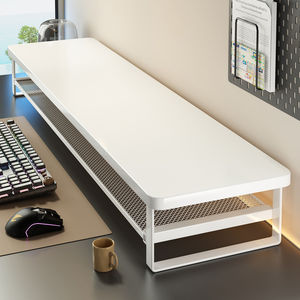 Computer Riser Stand Monitor <b>Bracket</b> Desktop Storage Shelf Office Organizer Multi Purpose Electronic Products Holder Rectangle - Product Image 2