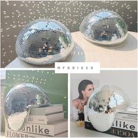 Boule disco réfléchissante en mousse et verre écologique faite à la main pour Noël/Nouvel An, décoration moderne pour la maison, chambre/bureau/salon