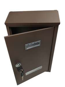 Buzón de Correo Metálico de Doble Color con Cerradura, Buzón de Pared con Placa de Identificación y Cerradura de Llave Segura para el Hogar y la <span class=keywords><strong>Oficina</strong></span> - Product Image 2