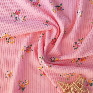 <span class=keywords><strong>Tissu</strong></span> en <span class=keywords><strong>coton</strong></span> <span class=keywords><strong>imprimé</strong></span> en gros, biologique, en spandex, à poids moyen, maille côtelée jumbo, pour robes et vêtements pour filles - Product Image 1