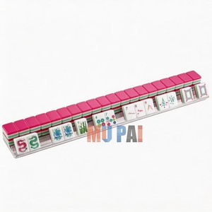 Juego de Mahjong Americano Acrílico de 4 Capas Color Rojo Rosa, Portátil, con Bloques de Color, Listo para el Mercado de EE. UU./UE, Directo de Fábrica - Product Image 4
