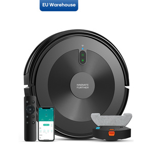Bagotte Intelligent Robotic Floor Smart Cleaning Robot Vacuum Cleaner <b>Mop</b> Battery-Powered for Household Hotel Garage Use Robot V - Product Image 1