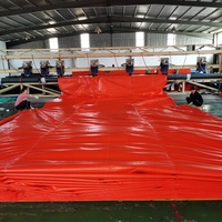 Bâche extérieure personnalisée en HDPE bleue, anti-moisissure, protection UV, imperméable, pour couvrir les piscines jusqu'à 12 pieds (4x4m)