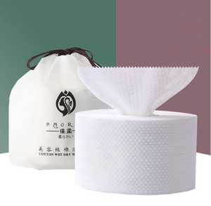 Rouleaux de tissus en coton jetables Spa Salon de coiffure Soins de beauté chauds Soins de la peau Tissu non tissé Démaquillant Serviettes jetables pour le visage - Product Image 1