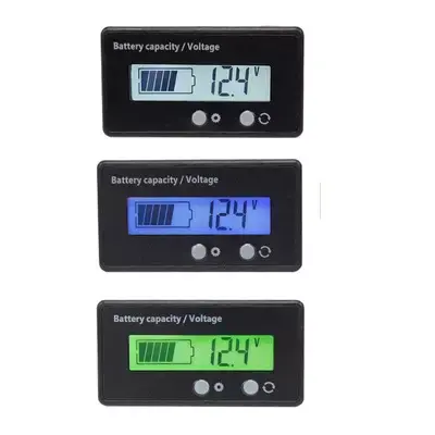 12V 6V-63V LCD araba asit kurşun lityum pil şarj seviyesi kapasite göstergesi metre dijital LED test cihazı voltmetre ekran