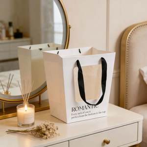 Bolsas de Papel Kraft Trapezoidales Ecológicas Personalizadas para Ramos, Embalaje de Regalo Hecho a Mano, Reciclable y Biodegradable - Product Image 4