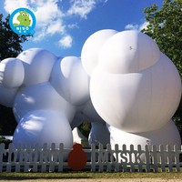 Ballon gonflable durable lumineux de sculpture de Chroma pour des promotions de publicité extérieure
