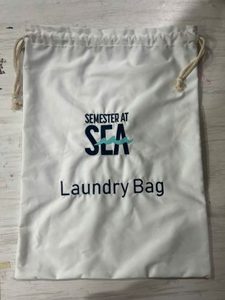 Bolsa de lavandería de poliéster para hotel, bolsa de lavandería para ropa, bolsa reutilizable de lino y algodón blanco, suave para la ropa. - Product Image 6