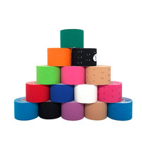 Bande de kinésiologie en coton et polyester, 5 cm x 5 m, élastique, pour soutien musculaire, promotion vente en gros