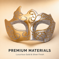 Masque de mascarade intégral pour femmes, idéal pour les soirées costumées, les bals, Halloween, les remises de diplômes, le poisson d'avril, en PVC souple et imperméable