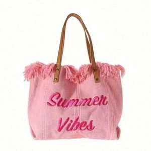 Young Woman's Underarm Handbags Custom Logo Pattern Casual <b>Large</b> <b>Canvas</b> Tote <b>Bags</b> - Product Image 3