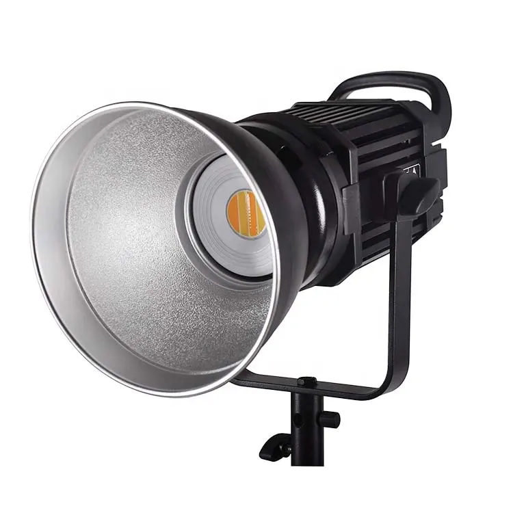 Lampu COB Video LED 100W, lampu terus menerus dengan dudukan Bowens kendali jarak jauh untuk pencahayaan Studio fotografi film Video