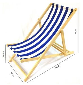 Sillón <span class=keywords><strong>plegable</strong></span> portátil con <span class=keywords><strong>lona</strong></span> a rayas, <span class=keywords><strong>tumbona</strong></span> reclinable ligera, <span class=keywords><strong>tumbona</strong></span> ajustable con marco de <span class=keywords><strong>madera</strong></span> - Product Image 2