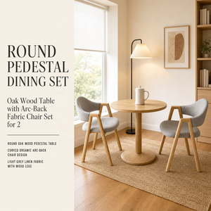 Conjunto de Mesa y <span class=keywords><strong>Sillas</strong></span> Minimalista, Moderno y Casual para Recepción y Reuniones en Espacios Pequeños; Mesa Redonda Pequeña para Cafetería o Balcón - Product Image 3