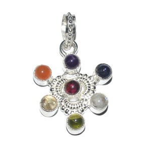 Colgantes de piedra de Chakra de 7 flores - Product Image 1