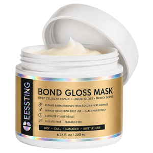 Mascarilla Capilar Reparadora de Queratina con Ácido Hialurónico, Orgánica, Sin Sulfatos, Anti-Caspa, Nutritiva, para Cabello Seco y Encrespado, con Efecto Brillo, Marca Privada - Product Image 5