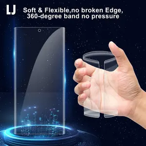 Gehärtetes Glas gekrümmter RAND HD klarer anti-kratzer anti-explosions-Bildschirmschutz für Samsung S22 Ultra S23 Ultra