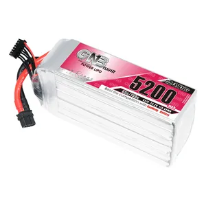 GNB GAONENG 5200mAh 6S 22.2V 65C 130C XT60 RC batteria LiPo aereo FPV Drone alta scarica C rating prestazioni elicottero