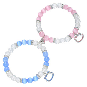 Buona qualità amicizia ragno amore braccialetto magnetico gatto perline elastico regolabile coppia braccialetto per regalo - Product Image 5
