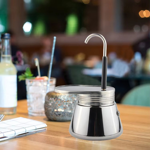 เครื่องชงกาแฟโมก้าพอท สแตนเลสสตีล อุปกรณ์ชงเอสเพรสโซแบบเร็ว ใช้กับเตาได้ ชงได้หนึ่งแก้ว - Product Image 5