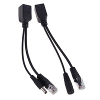 Câble POE avec adaptateur d'alimentation passif sur Ethernet Module d'alimentation d'injecteur RJ45 Séparateur 12V-48V pour type de boîtier de caméra IP