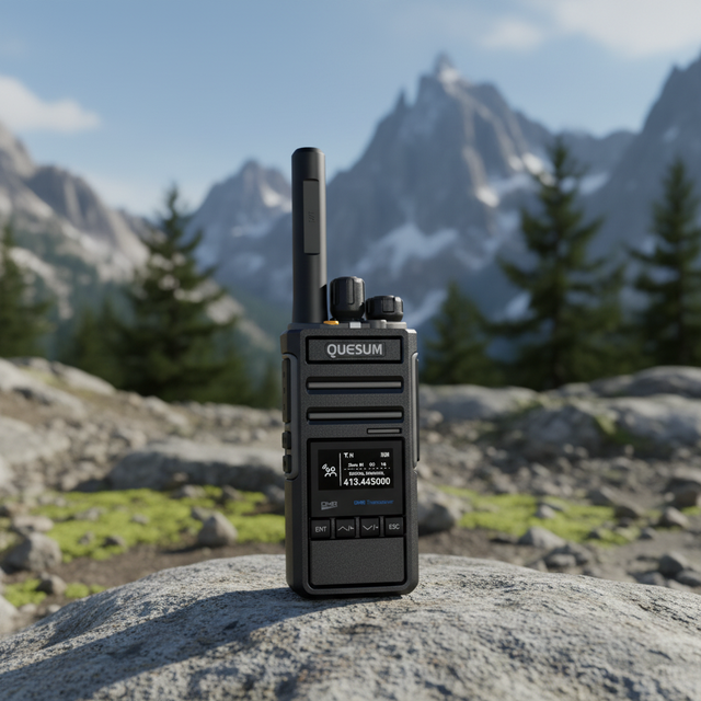 QUANSHENG MX500 DMR AES256 Encryption Man Down Alarm 8000H Recording Two Way Radio Digital Recording GPS Work Alone