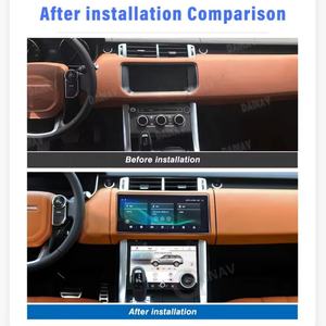 Autoradio Android 12 de 12,3 pouces pour Land Rover Range Rover Sport L494 2013 2014 2015 2016 Navigation GPS Lecteur multimédia Marron - Product Image 2
