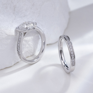 Joyería Messi Personalizada MSR-2255, Diamante Blanco de Laboratorio con Corte Asscher de 9k, a la Moda - Product Image 4