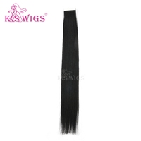 Extensiones de Cabello de Alta Calidad, 20 Piezas, Negras, Invisibles, de PU, Cabello Chino Liso, Sedoso, Suave, Remy, Duradero, Sin Enredos
