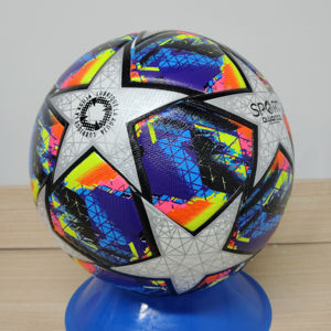 Ballon de football de haute qualité taille 5 en cuir PU, cousu à la machine, thermocollé, pour l'entraînement des adultes et les jeux en extérieur - Product Image 2