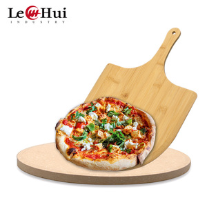 Vendita calda Pizza pietra e buccia pietra da forno resistente rotonda rettangolare Tuff Cordierite per forni e griglia - Product Image 1