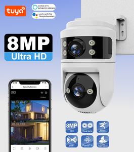 Caméra réseau avec emplacement pour carte SD, sécurité domestique, <span class=keywords><strong>surveillance</strong></span> CCTV, Wifi sans fil 2,4G 5G, caméra PTZ 4K - Product Image 2