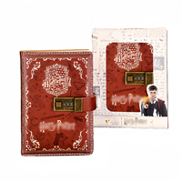Vente en gros Vintage A6 Journal Planner Organisateur Couverture en cuir souple Carnet de notes Cadeau pour les amis et les enfants Reliure thermique