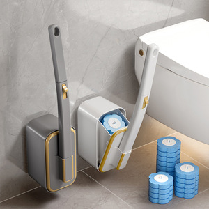 <span class=keywords><strong>Spazzola</strong></span> per WC Usa e Getta Senza Angoli Morti per Uso Domestico, Gadget <span class=keywords><strong>Autopulente</strong></span> da Parete per WC con Testine Sostituibili - Product Image 1