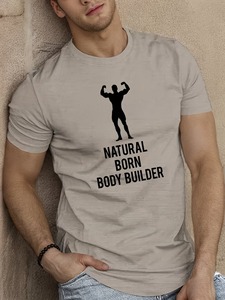 Camiseta deportiva de manga corta con estampado para hombre, personalización disponible. F10 - Product Image 1