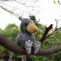 Jouets en peluche de ciboullière réalistes, doux, animaux sauvages réalistes, jouets en peluche d'oiseaux à tête de baleine